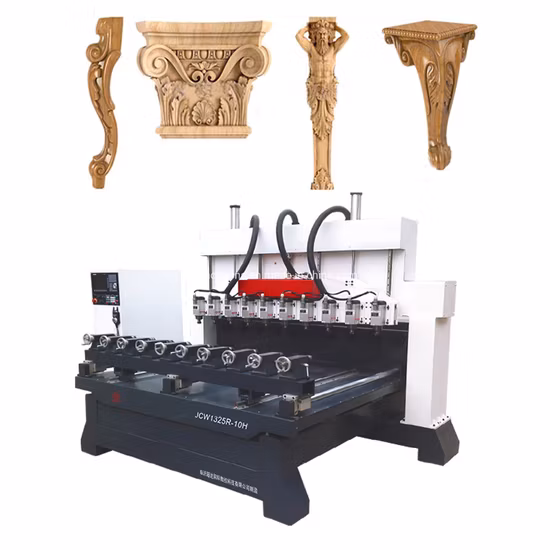 4 Axis Multi Head CNC Router for Classical Design Bedroom Furniture Leisure Chair Royal Style Musical Instrument Making