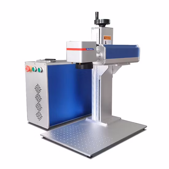 20W 30W Lasermarkierungsmaschine für Tierohrmarken-Sicherheitssiegel aus Metall und Kunststoff