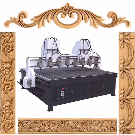 Doppelspindeln, mehrere Köpfe, 3D-CNC-Fräser/CNC-Fräser, 3 Achsen